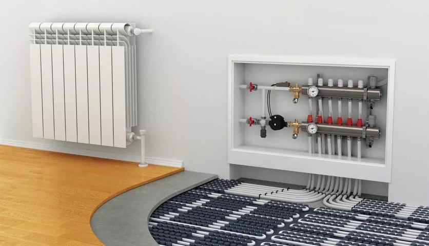 монтаж отопления дома